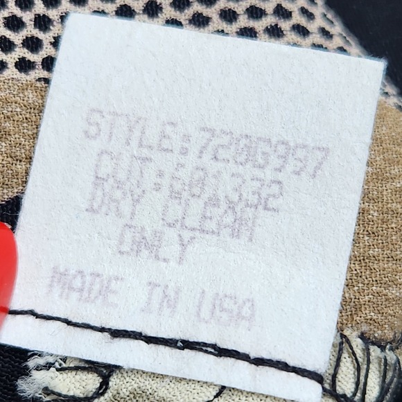 Vintage 90s Gala‎ Collection Dress Size S Drop Tie Waist Neutral Sleeveless Boho - Picture 6 of 8